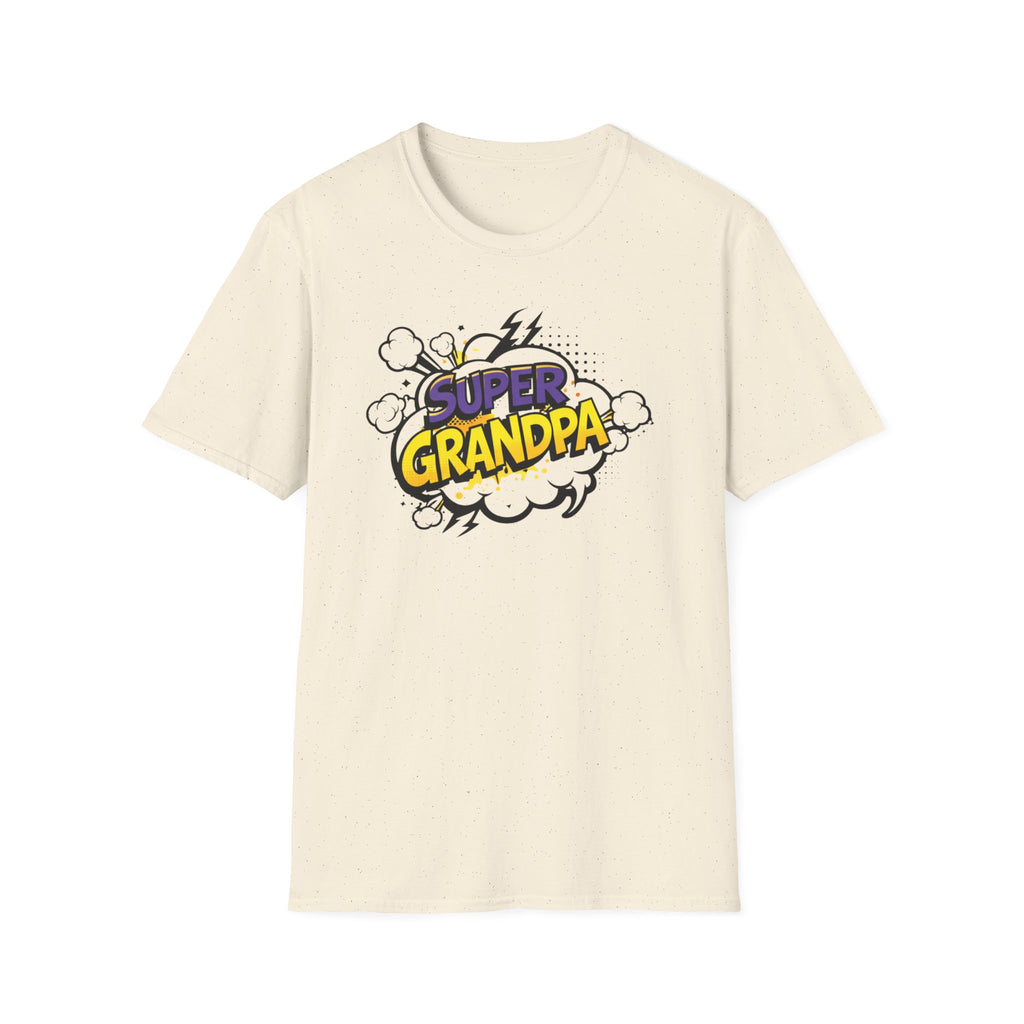 T-Shirt — "Super Grandpa" Comic-Style Graphic | Funny Father's Day Gift