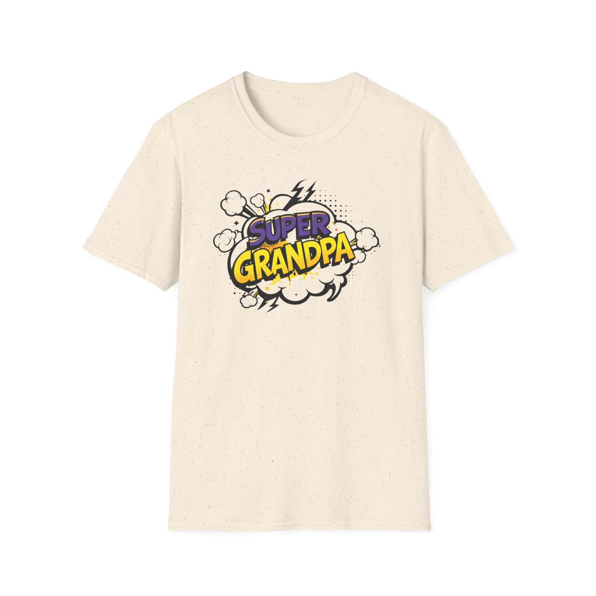 T-Shirt — "Super Grandpa" Comic-Style Graphic | Funny Father's Day Gift