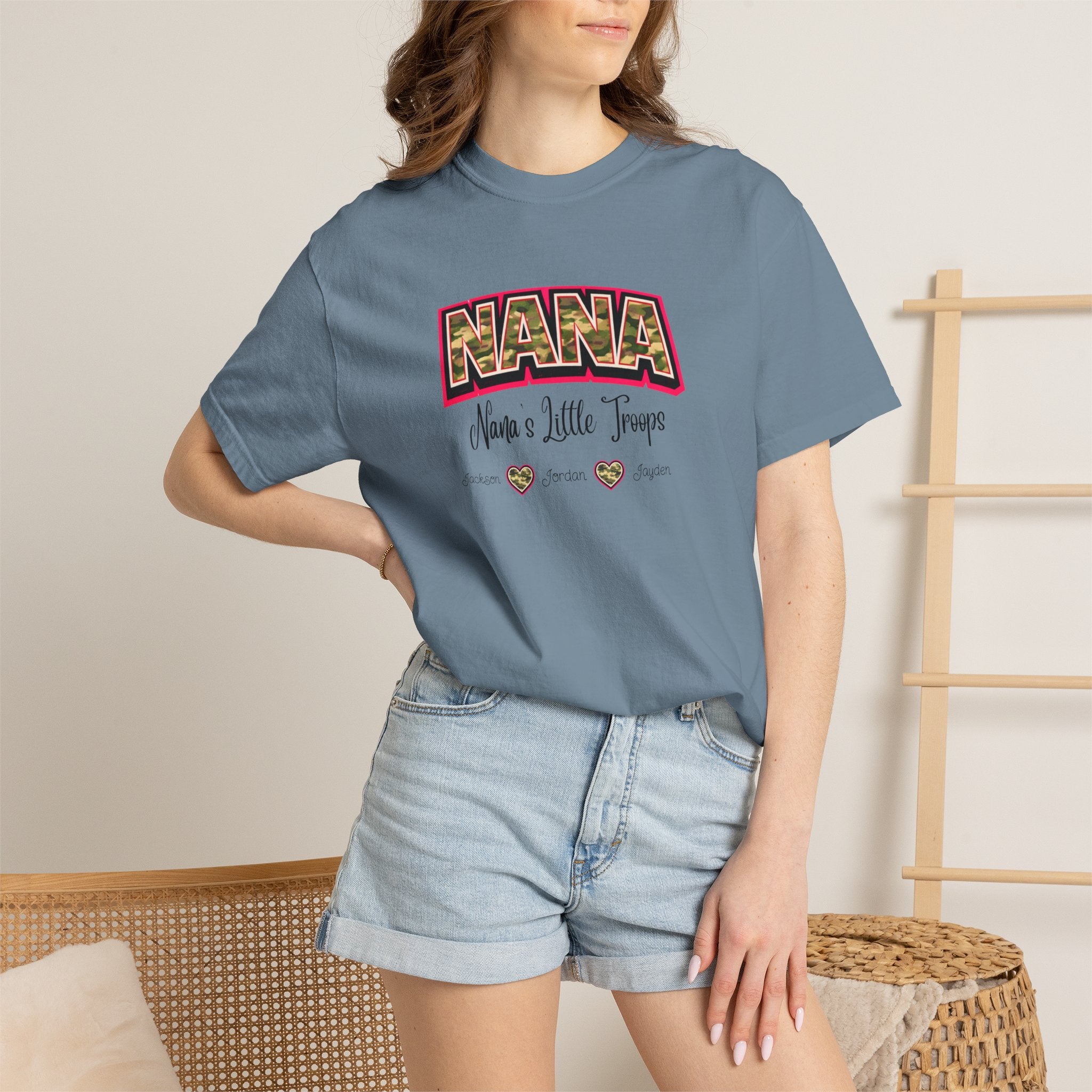 NANA Leopard Print Tee - "Nana's a Little Tramp" Graphic T-Shirt for Grandmothers