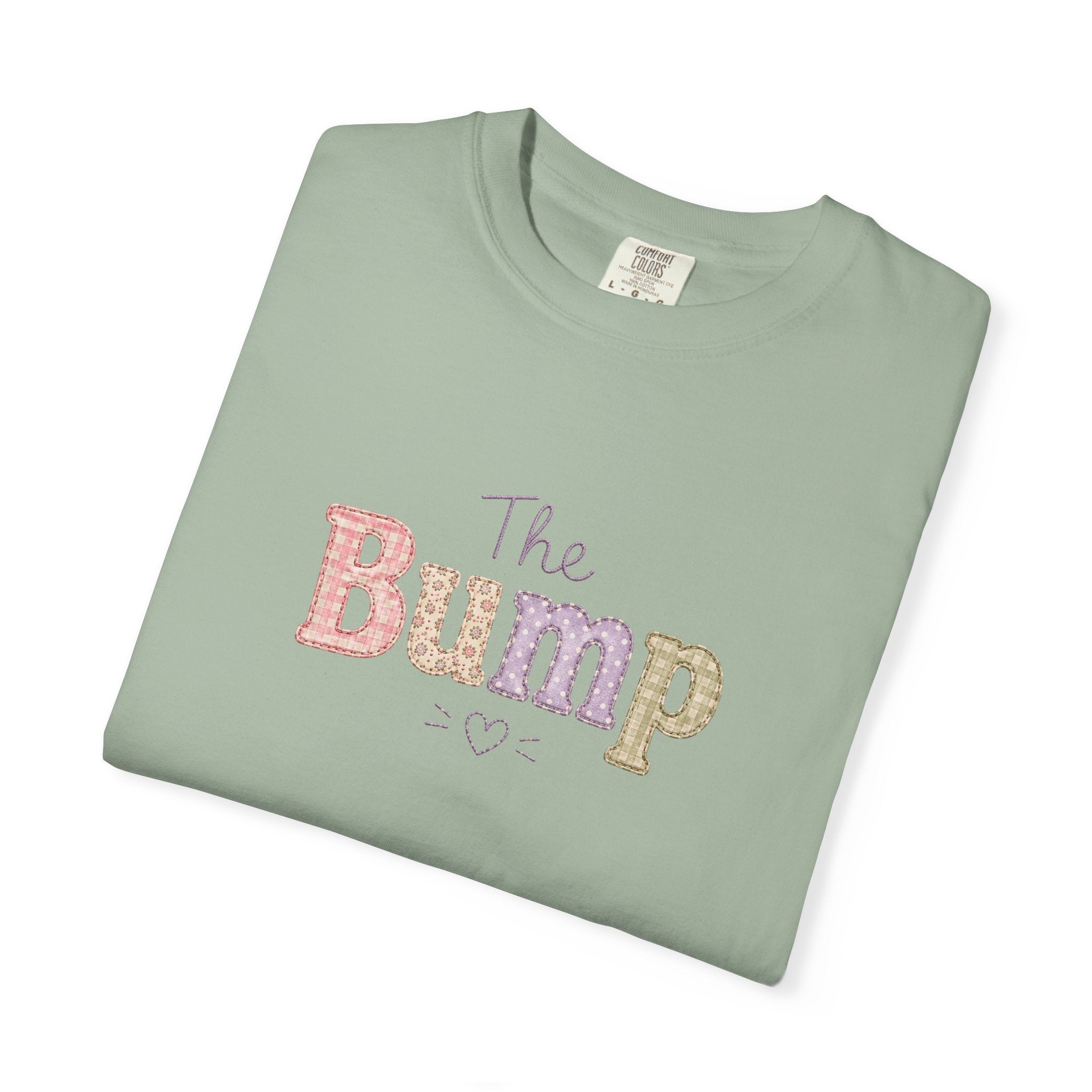 Maternity T-Shirt — 'The Bump' Pastel Vintage Graphic Tee