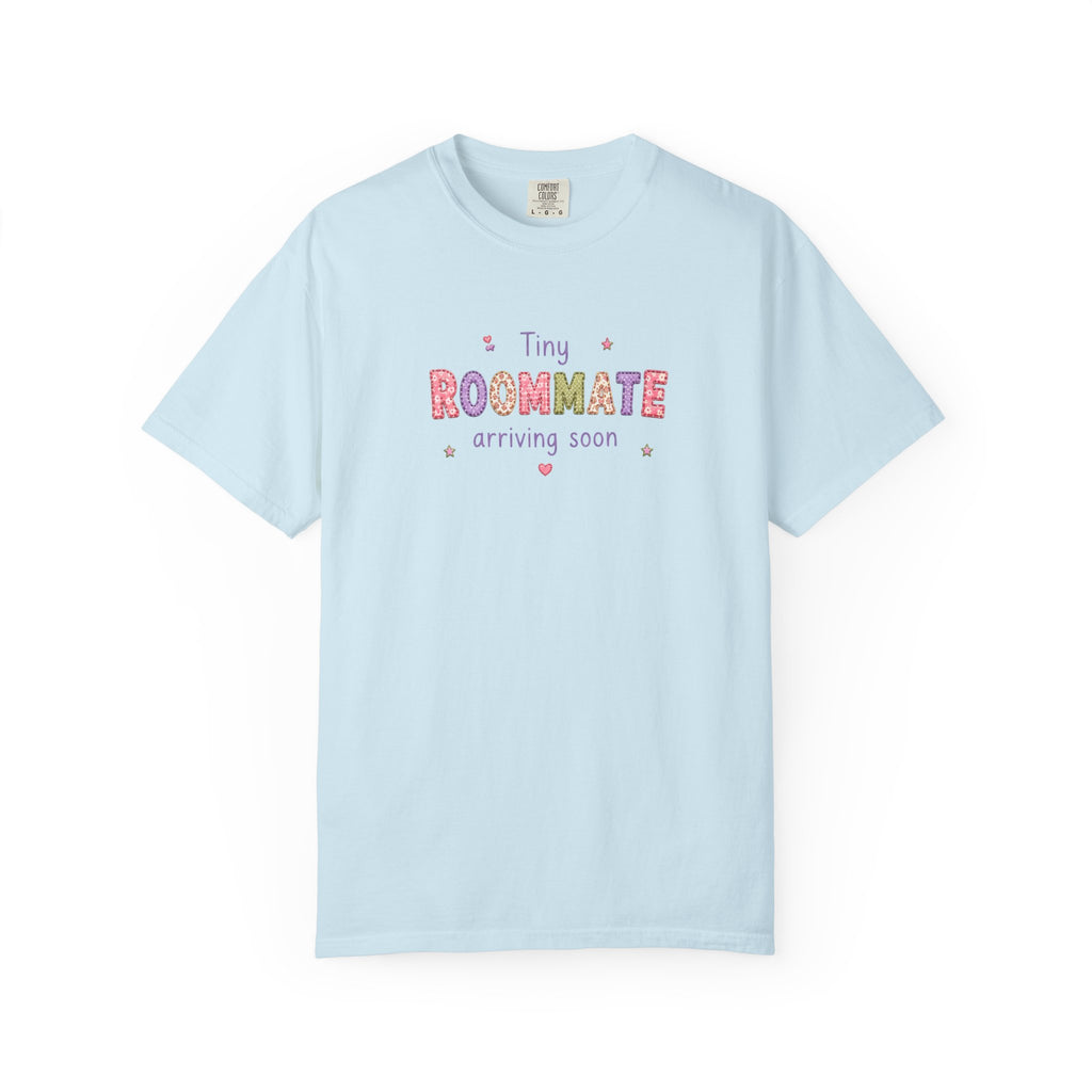 Tiny Roommate Pregnancy Announcement T-Shirt