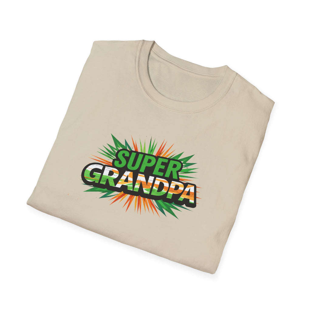 Super Grandpa Ireland Flag/Irish themed T-Shirt — Retro Comic Father's Day Gift