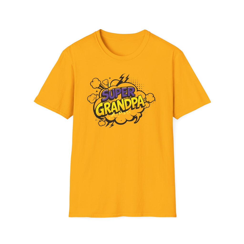 T-Shirt — "Super Grandpa" Comic-Style Graphic | Funny Father's Day Gift
