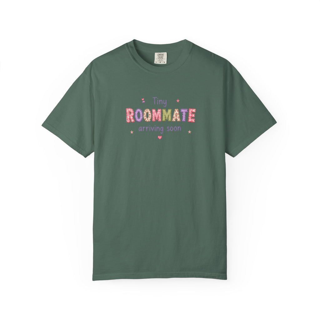 Tiny Roommate Pregnancy Announcement T-Shirt