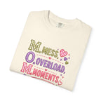 T-Shirt — 'M.O.M.: Mess, Overload, Moments' Playful Mother's Day Graphic Tee
