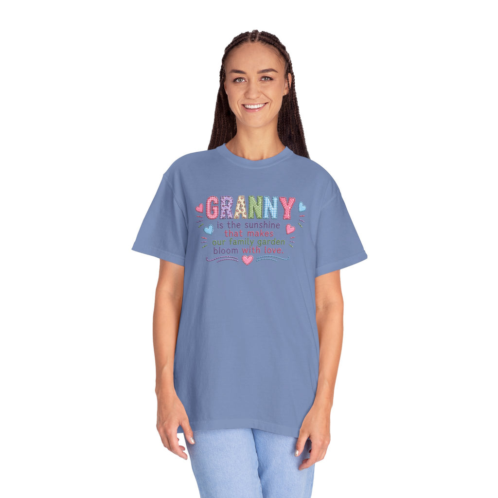 Granny Floral Tee — "Granny is the sunshine that makes our family garden bloom with love"