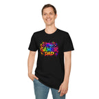 Gamer Dad Colourful Controller Design T-Shirt