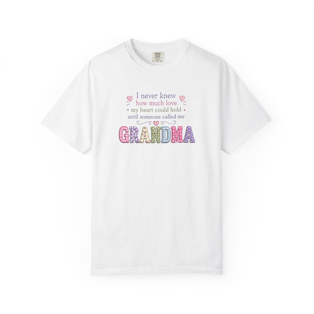 Grandma Floral Lettering T‑Shirt – "I Never Knew How Much Love" Mother's Day Gift