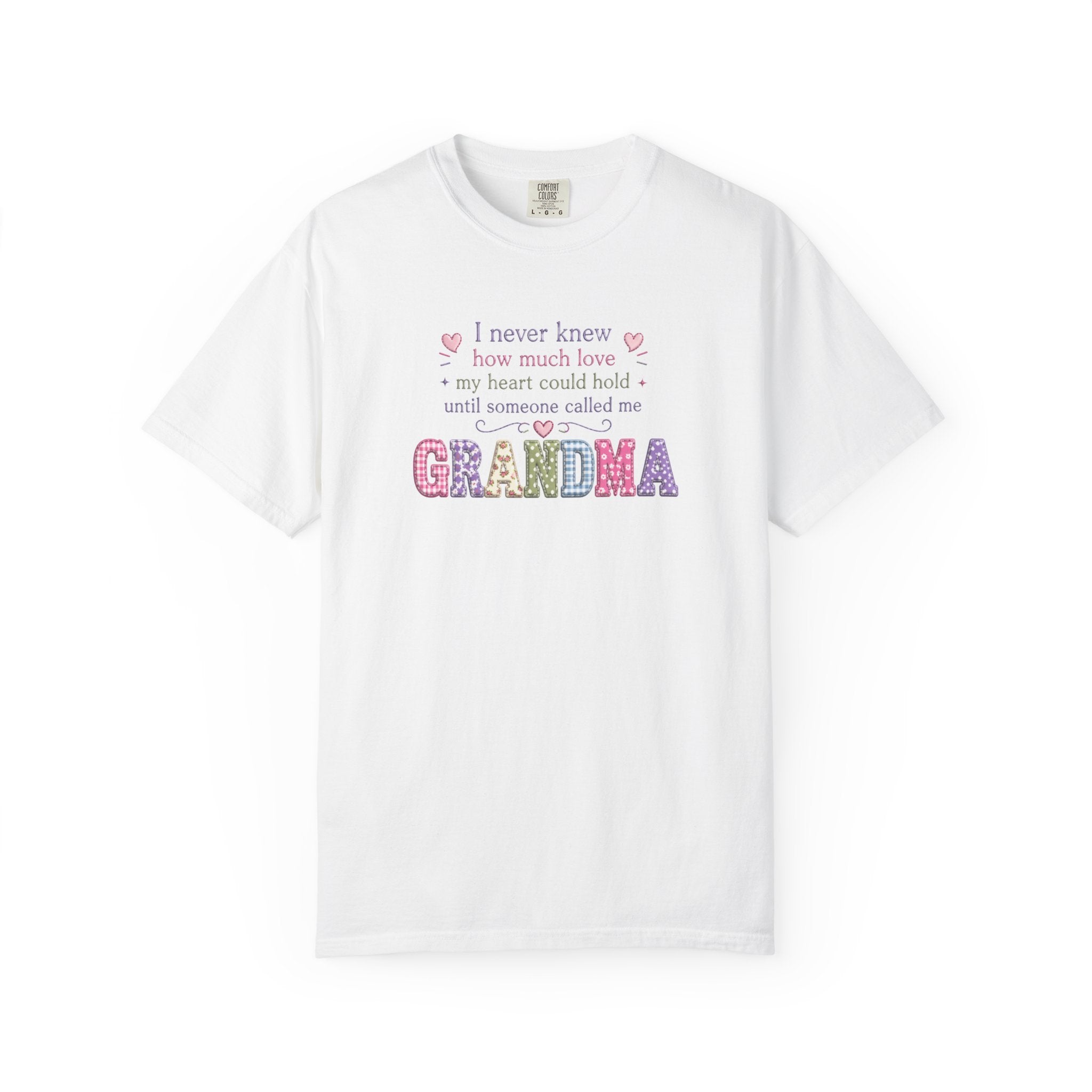 Grandma Floral Lettering T‑Shirt – "I Never Knew How Much Love" Mother's Day Gift