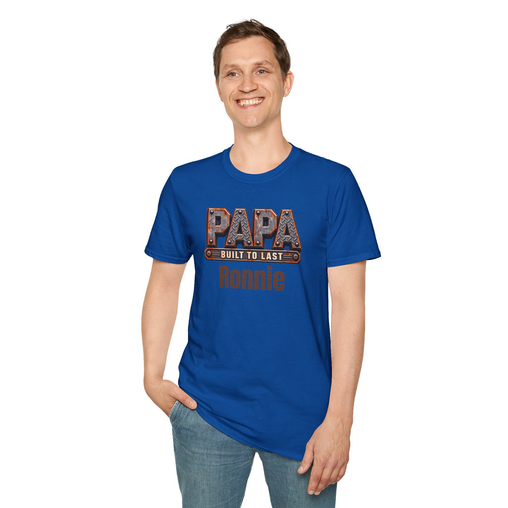 Papa "Built to Last" T-Shirt — Personalise