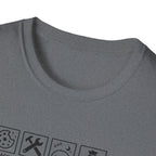 Papa Warning T-Shirt – ‘Spoils Grandkids’ Funny Grandpa Gift Tee