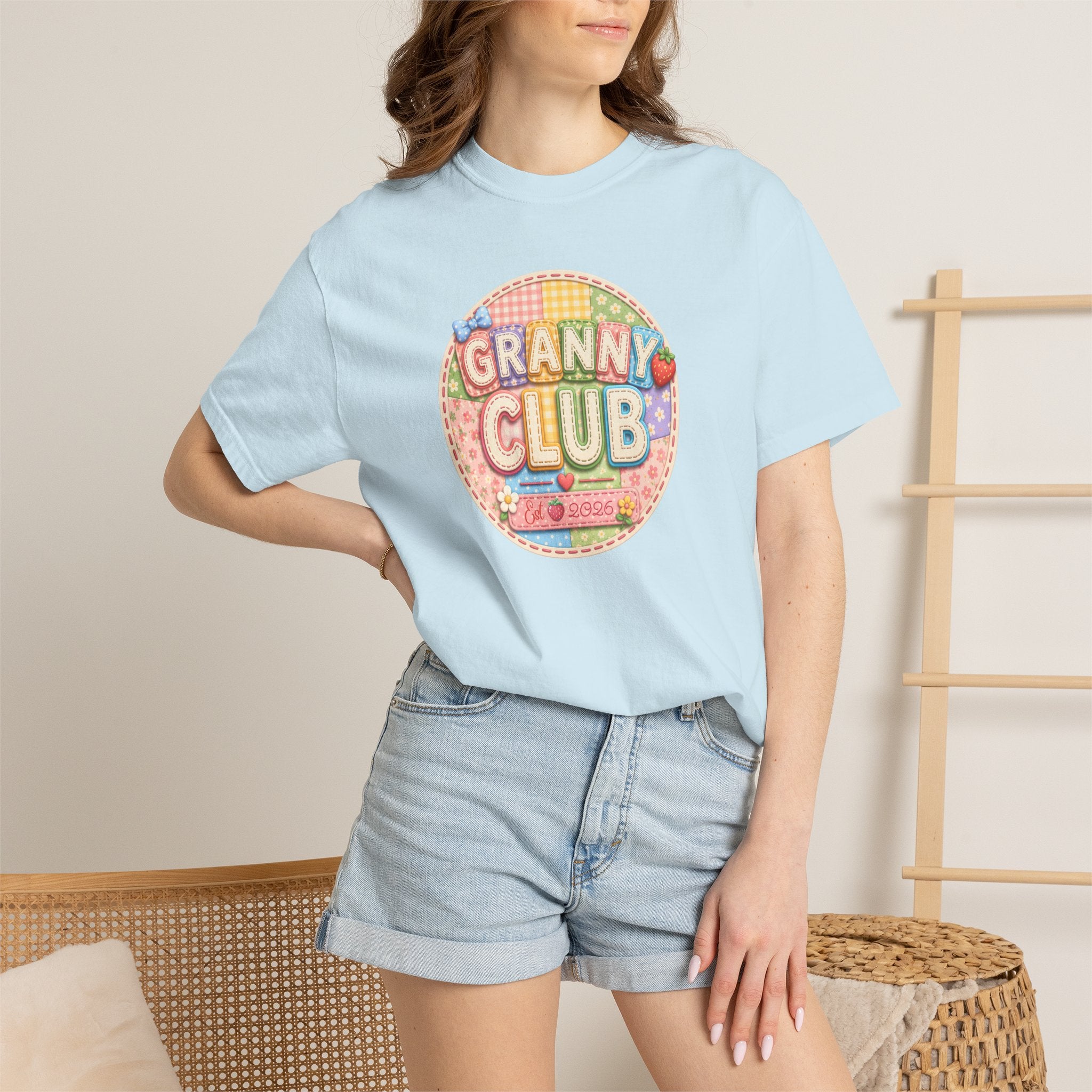 Granny Club Graphic T-Shirt — Retro Candy Patch Design