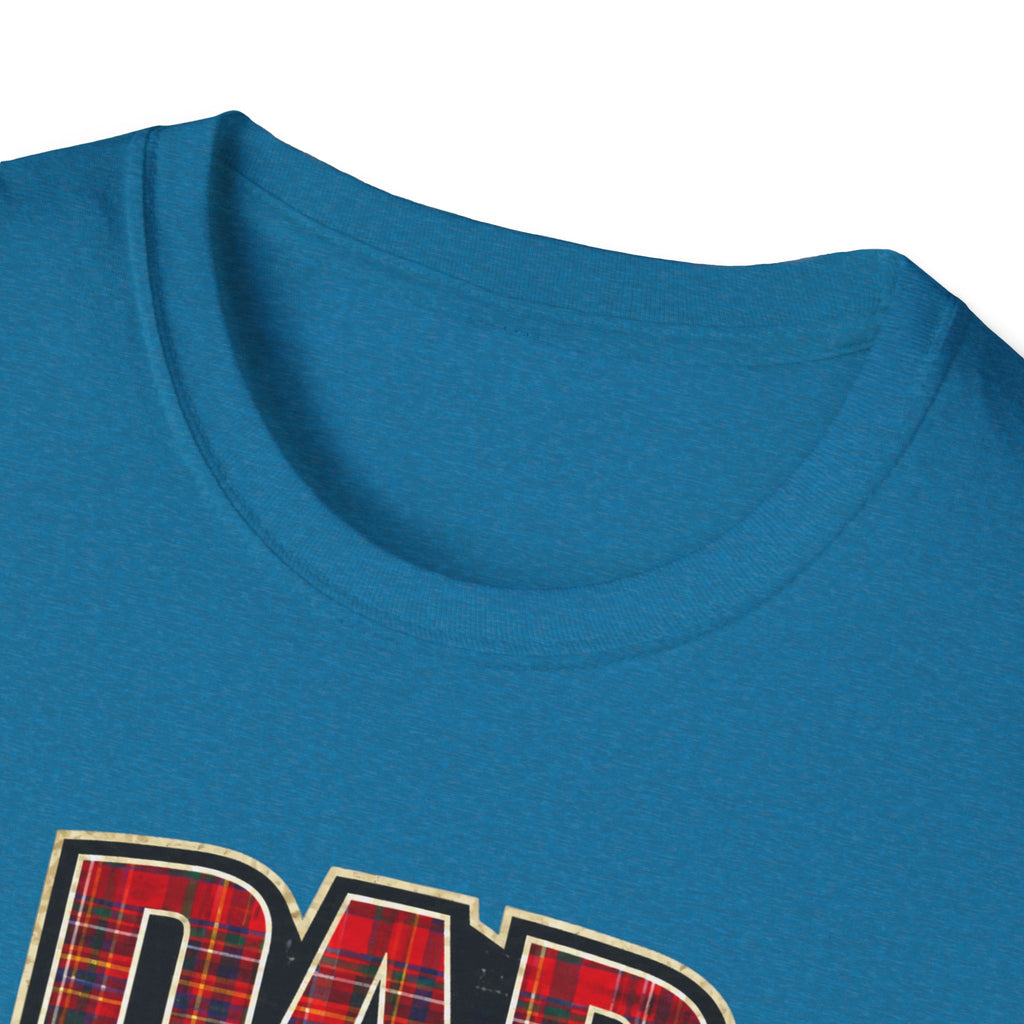 Dad Plaid Design T-Shirt – Rustic Father’s Day Gift