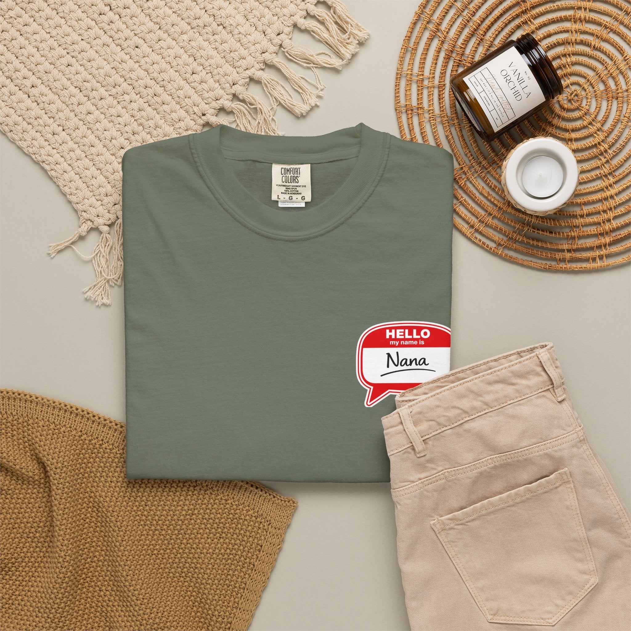 Nana Name Badge T-Shirt