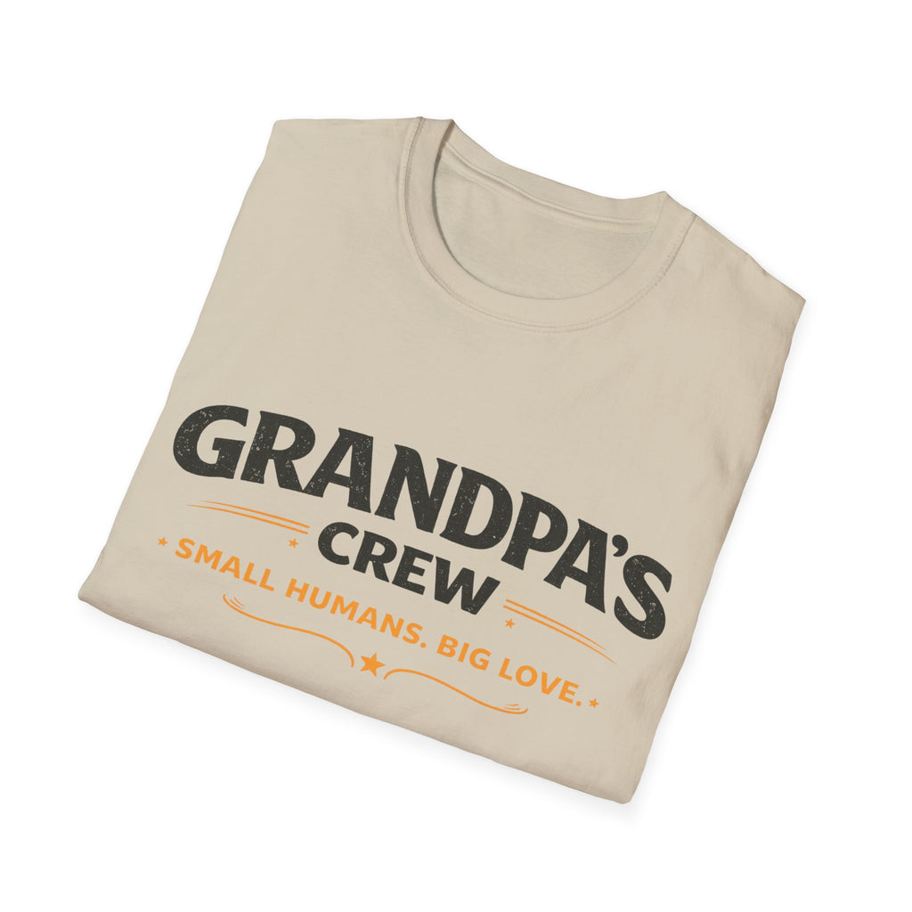 Grandpa's Crew T-Shirt — "Small Humans, Big Love" Grandpa Gift