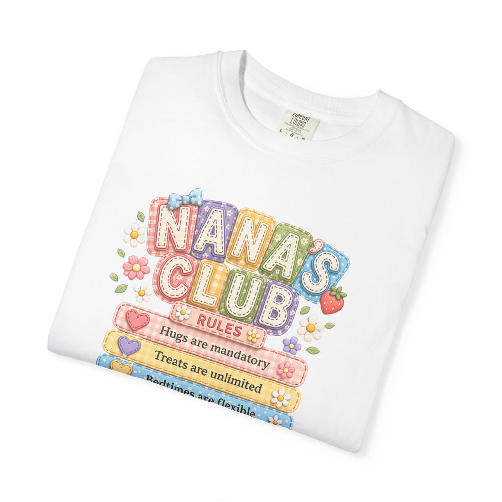 Nana's Club T-Shirt — Cute Floral Grandma Rules Tee