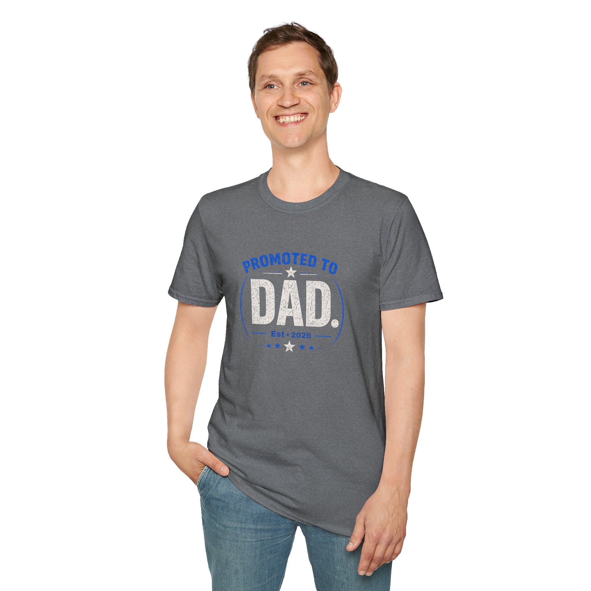 Promoted to Dad T-Shirt — New Dad Announcement Gift