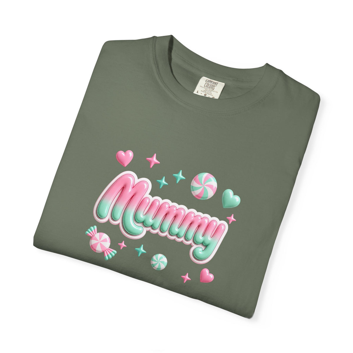 Mummy Pastel Candy Script T-Shirt
