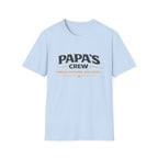 Papa's Crew T-Shirt — "Small Humans, Big Love" Grandpa Gift