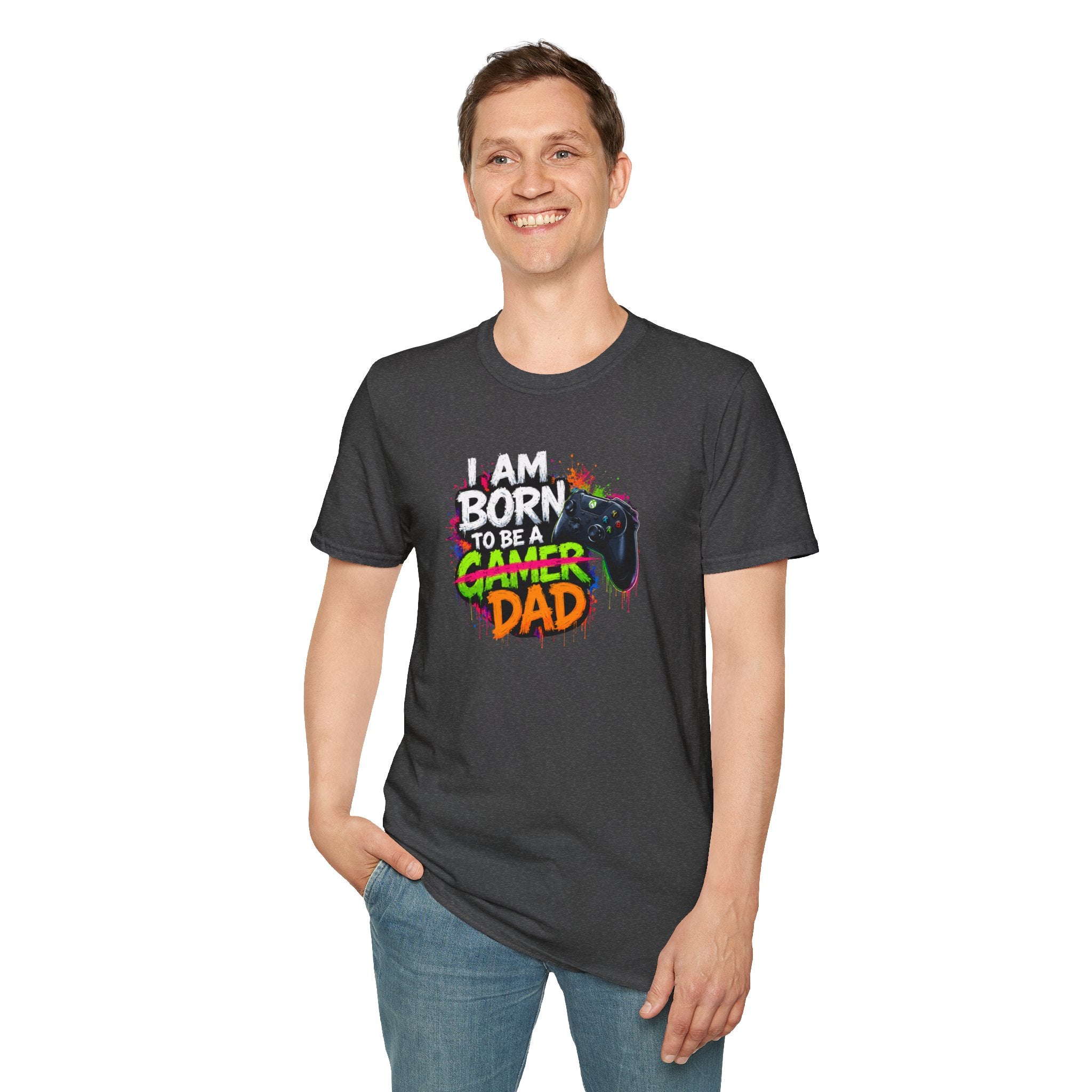 "I Am Born To Be A Gamer Dad" T‑Shirt