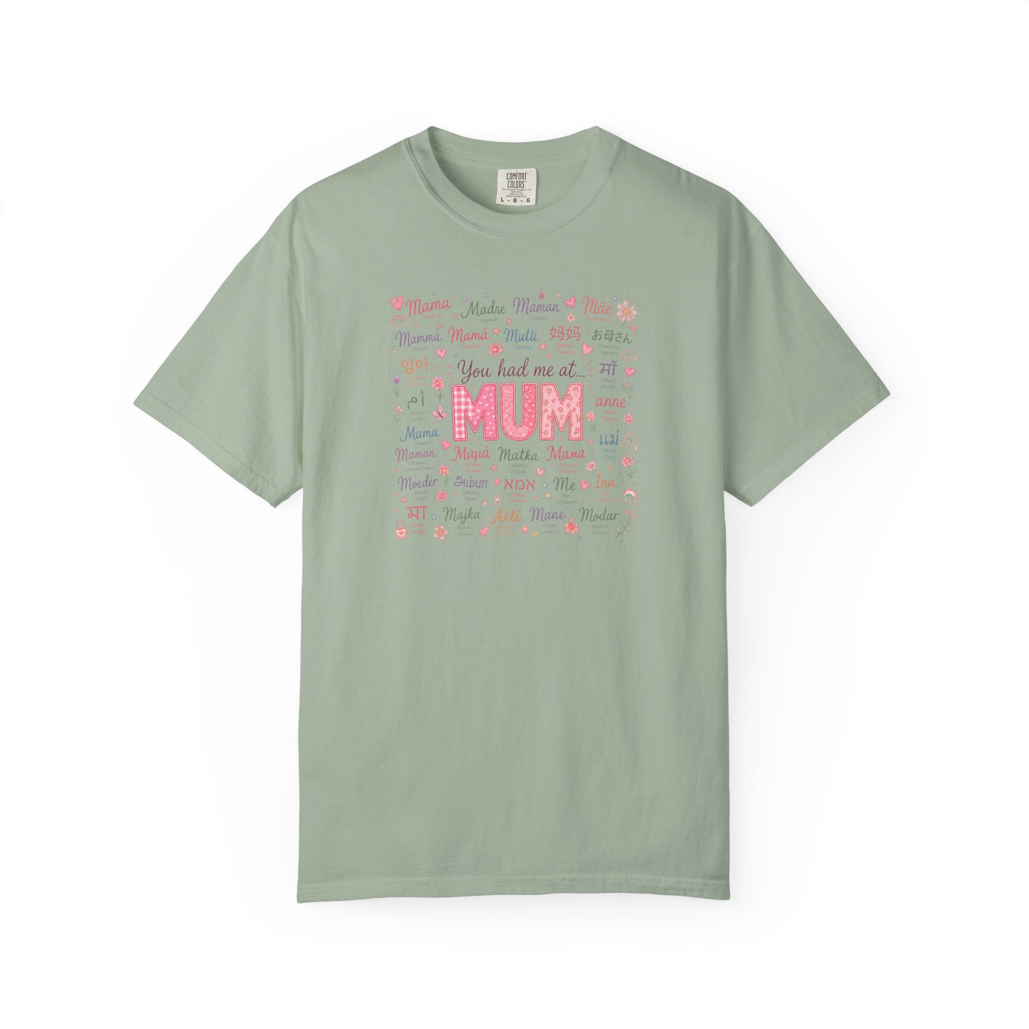 Mum Heartbeat T-Shirt — 'You Had Me at MUM' Floral Mother's Day Tee