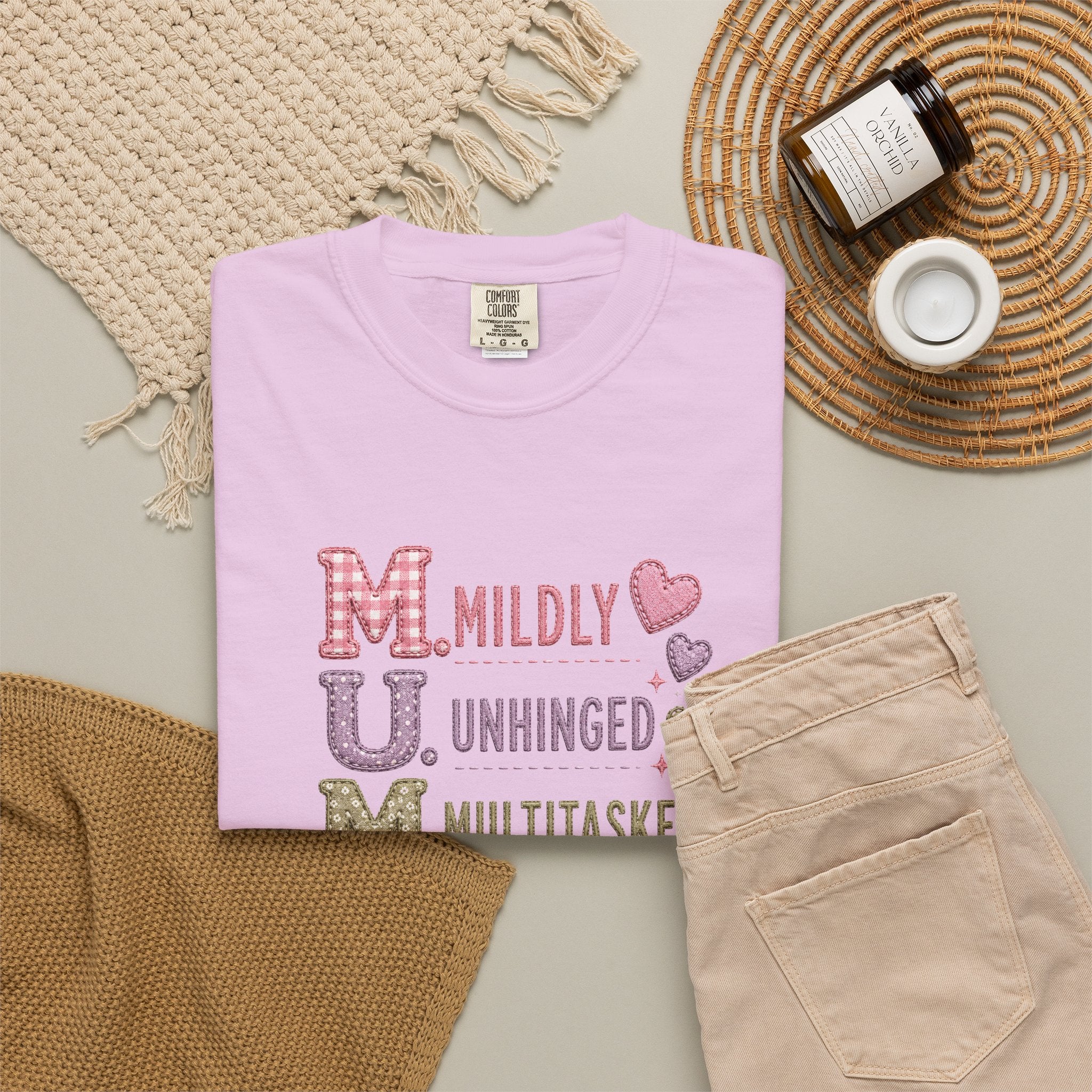 MUM Acronym T-Shirt – "Mildly Unhinged, Multitasker" Funny Mom Shirt