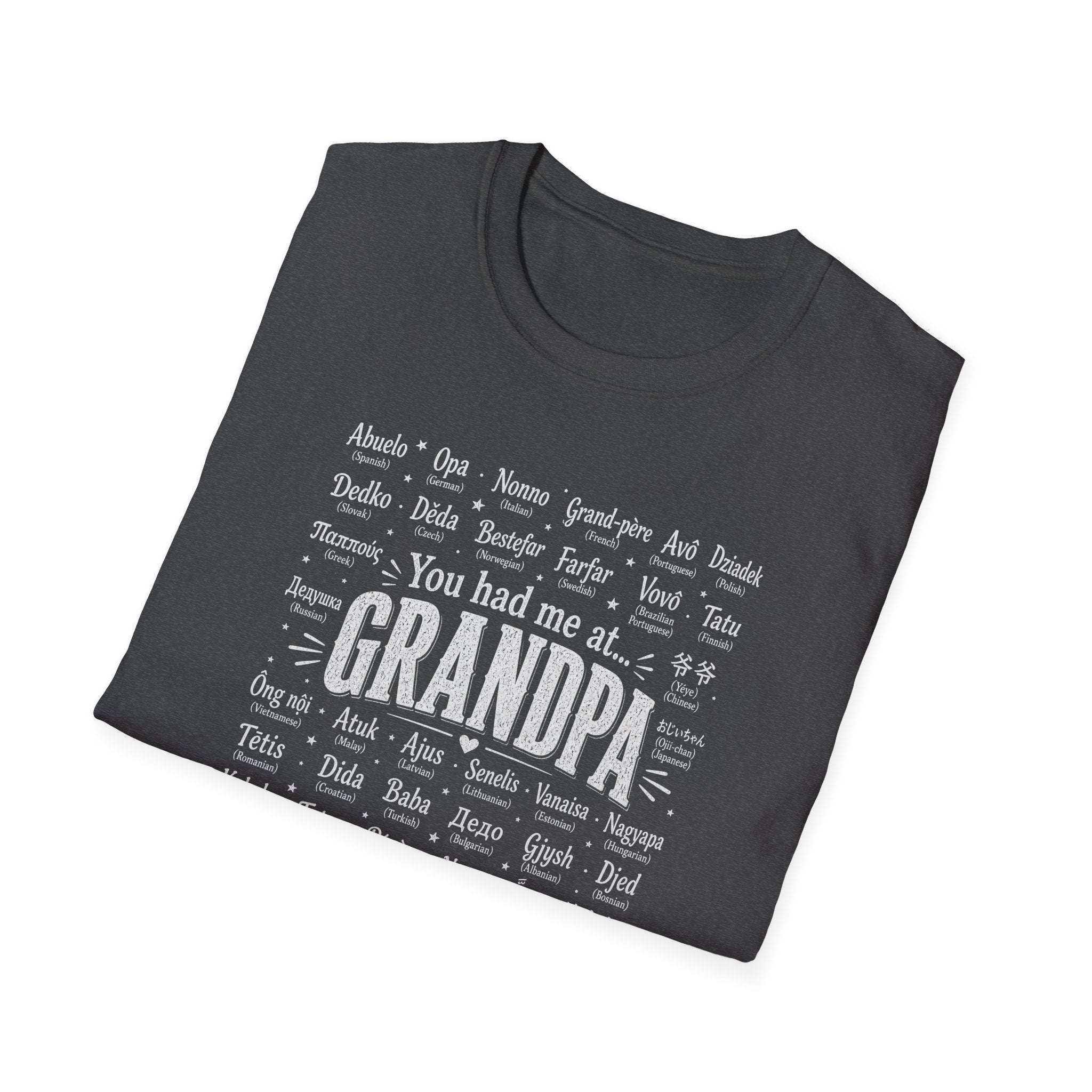 You Had Me at Grandpa T-Shirt — Retro Family Name Gift for Grandfathers