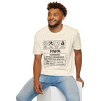 Papa Warning T-Shirt — Funny Grandpa Gift, 'Spoils Grandkids & Hands Out Biscuits' Tee