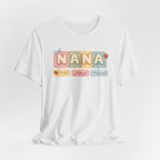 Nana Baby Blocks Tee — Personalized Grandmother Name Shirt