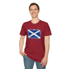 Made in Scotland T-Shirt — Watercolor Saltire Flag Tee