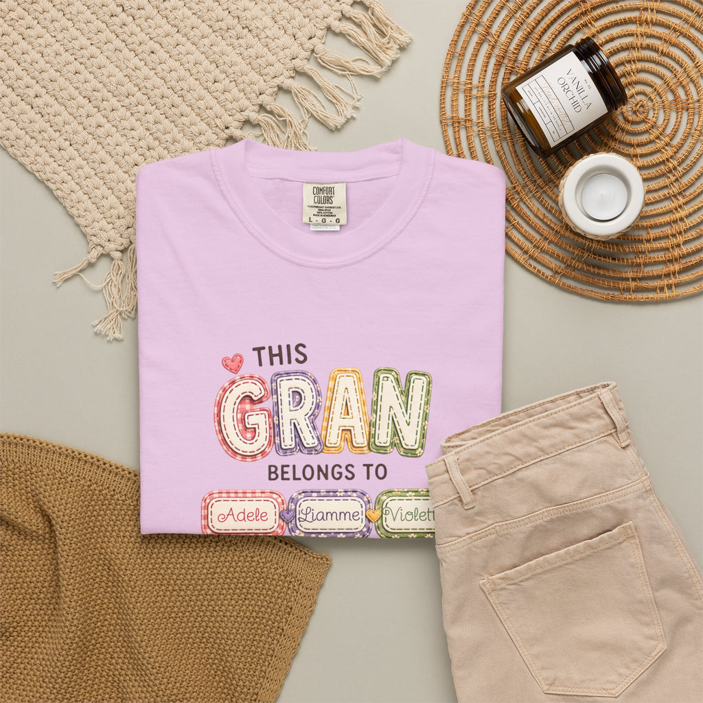 Gran Belongs To T-Shirt — Personalized "This Gran Belongs To" Family Names Tee