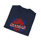 Super Grandad Union Jack/England themed Comic-Style T-Shirt