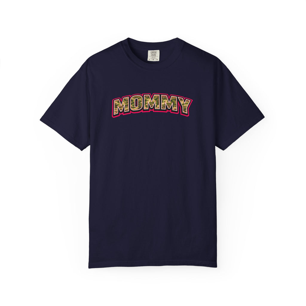 Mommy Camo Graphic T-Shirt — Retro Lettering Mother's Day Tee