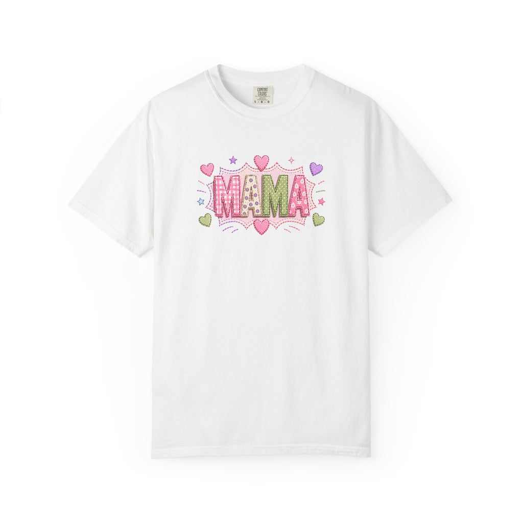 Mama Floral Heart T-Shirt — Cute Pink "MAMA" Mother's Day Tee