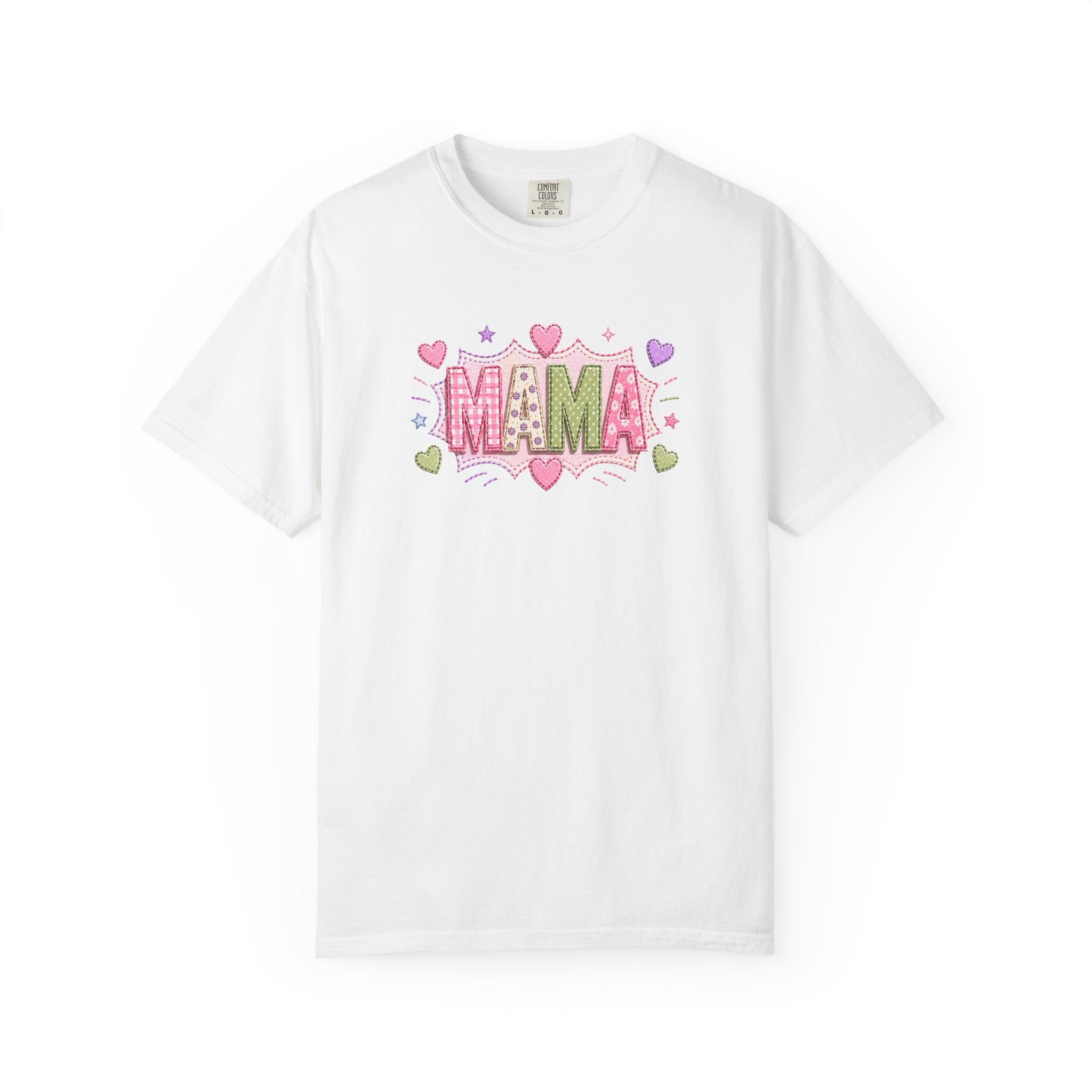 Mama Floral Heart T-Shirt — Cute Pink "MAMA" Mother's Day Tee