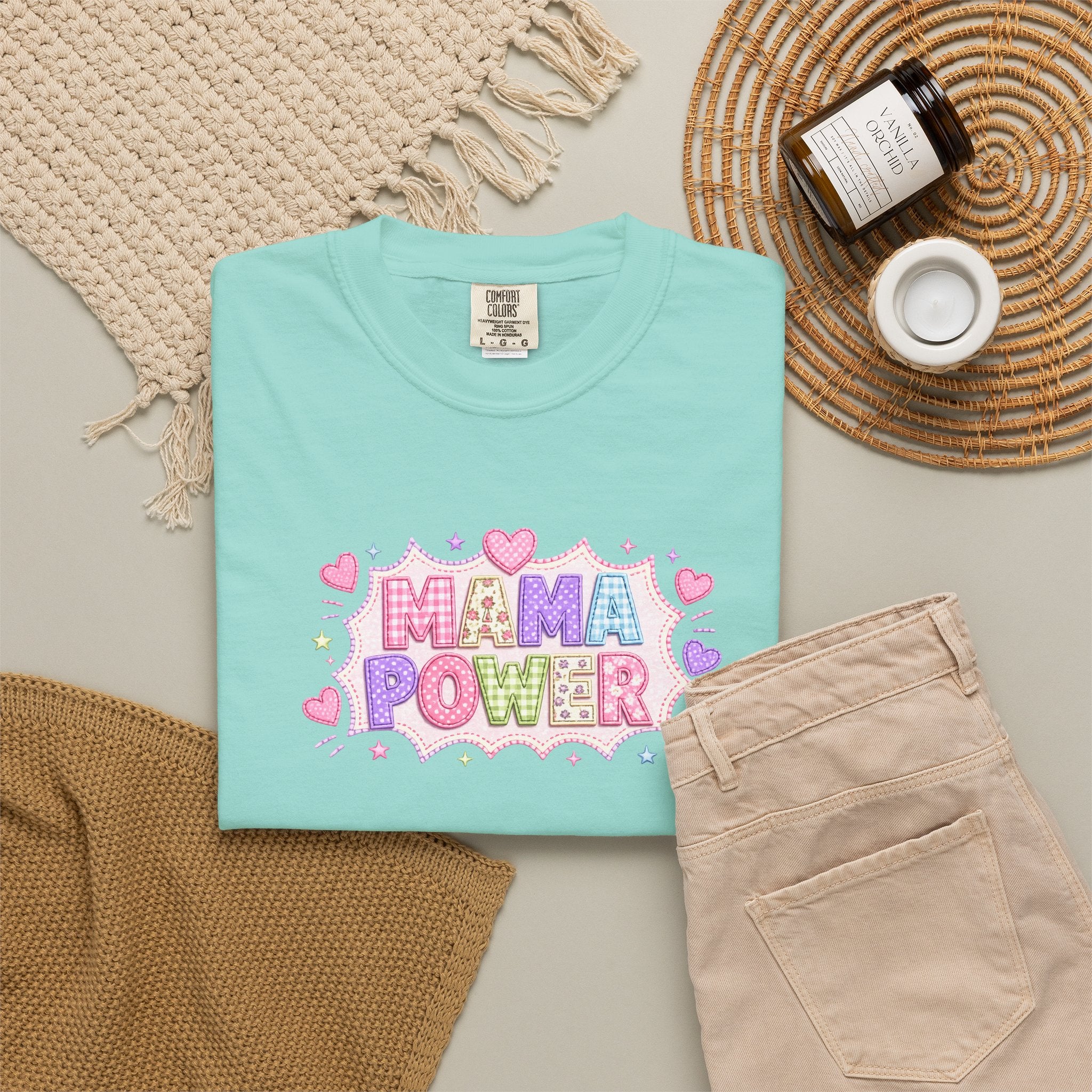 Mama Power T-Shirt — Cute Pastel Mom Pride Graphic Tee