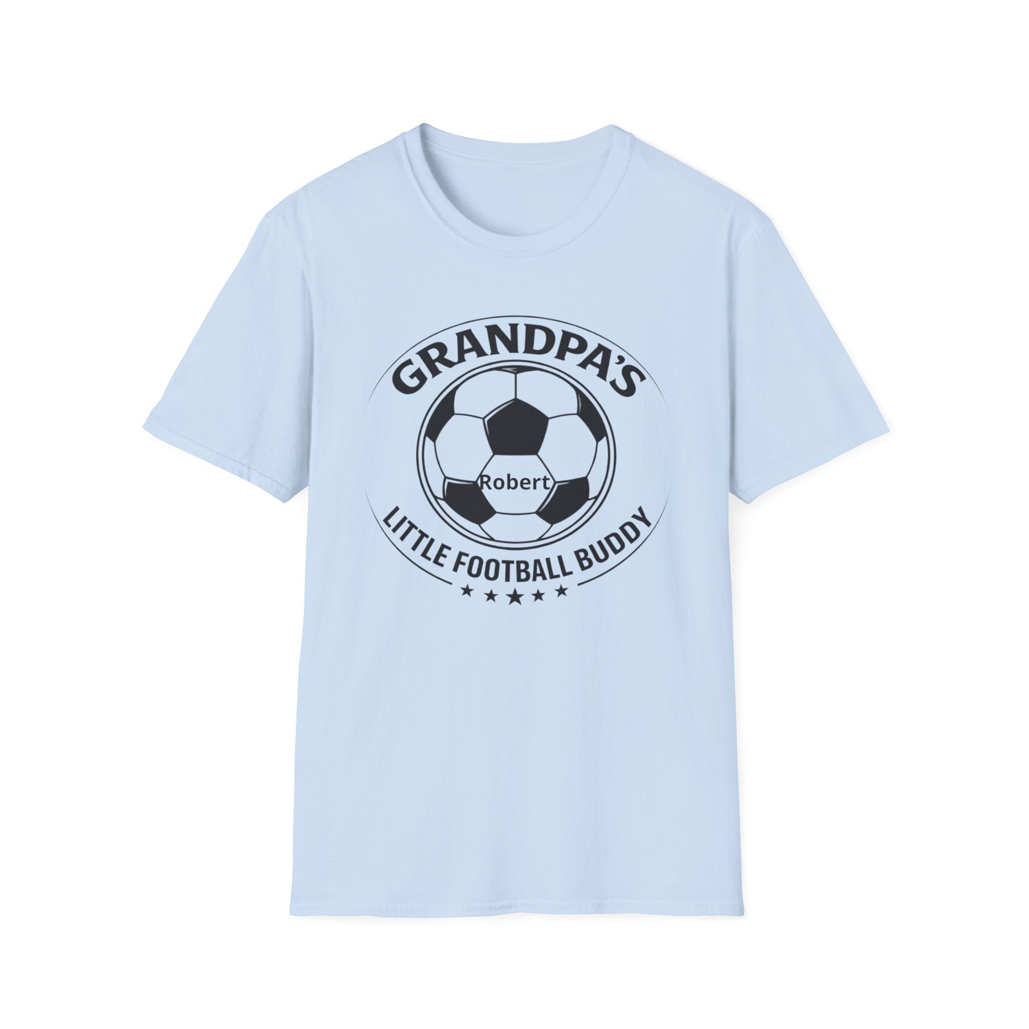 Grandpa's Little Football Buddy T-Shirt — Personalized Soccer Dad/Grandparent Gift