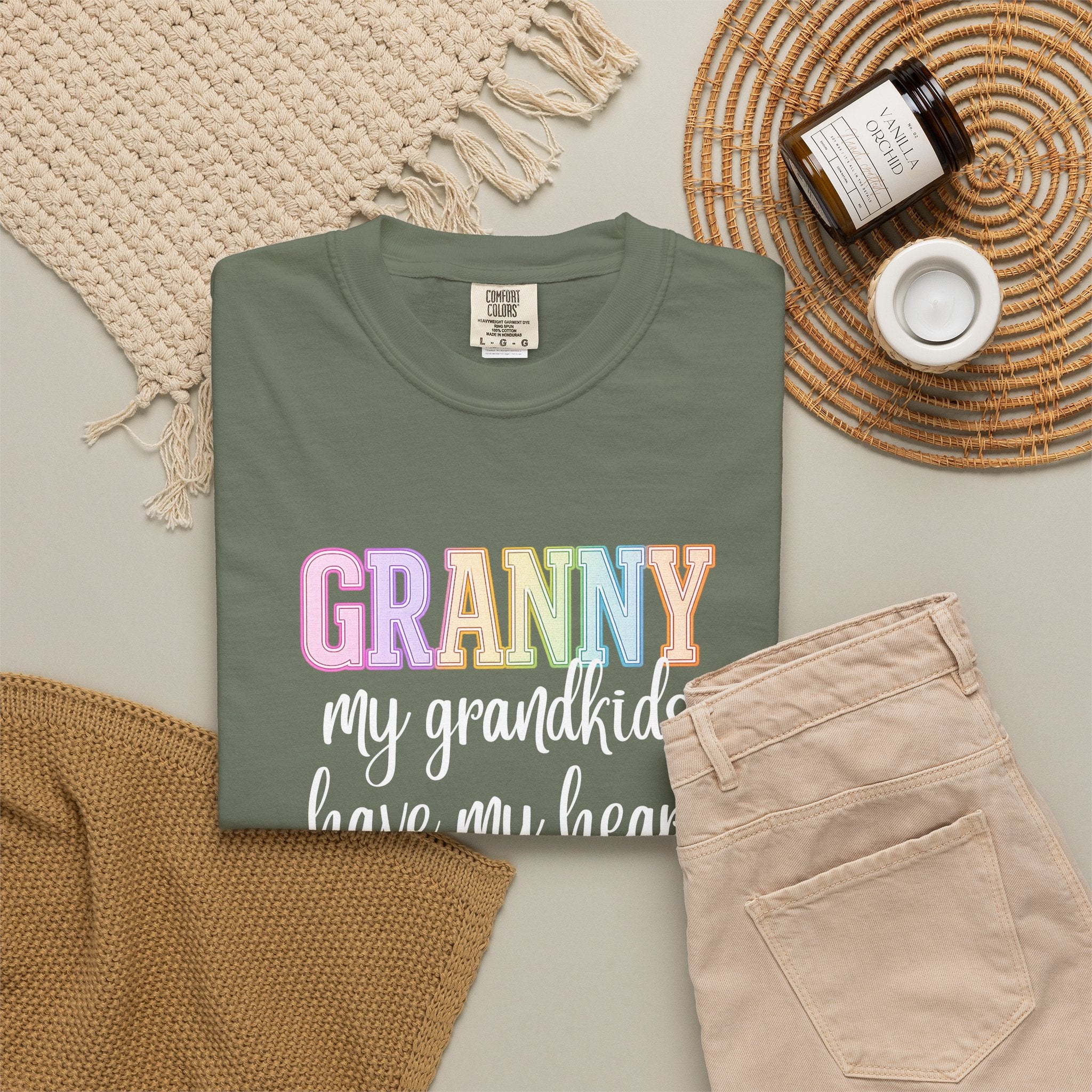 GRANNY My Grandkids Have My Heart Tee