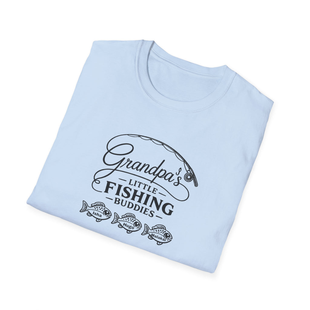 Grandpa's Little Fishing Buddies T-Shirt — Father's Day Fisherman Gift