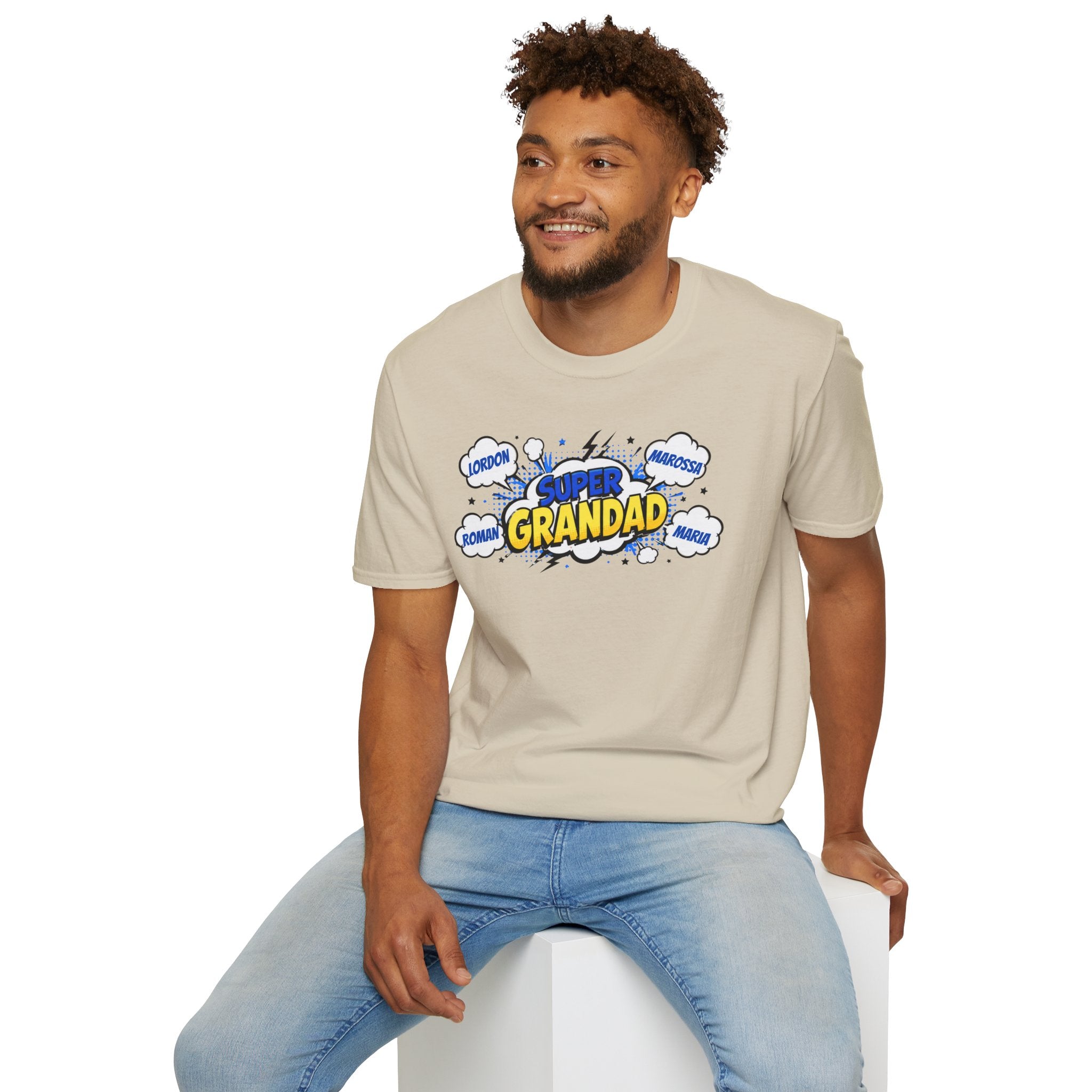 Super Grandad Comic-Style T-Shirt