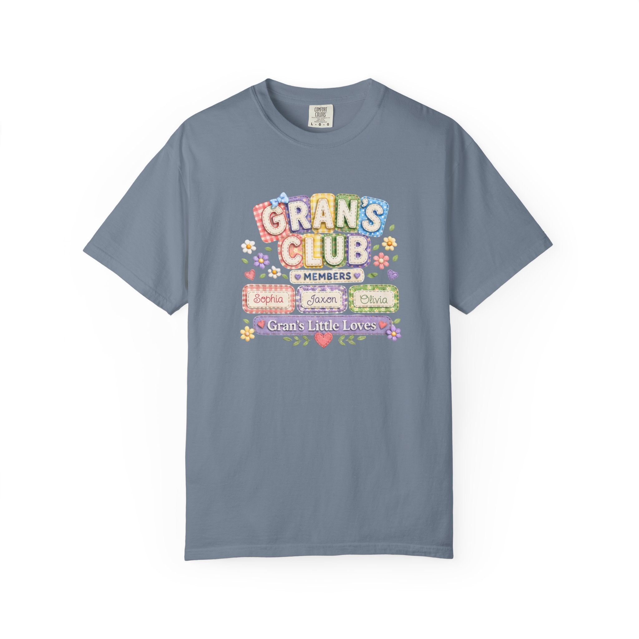 Grans Club T-Shirt – Personalized ‘Grans Club’ Family Names Tee