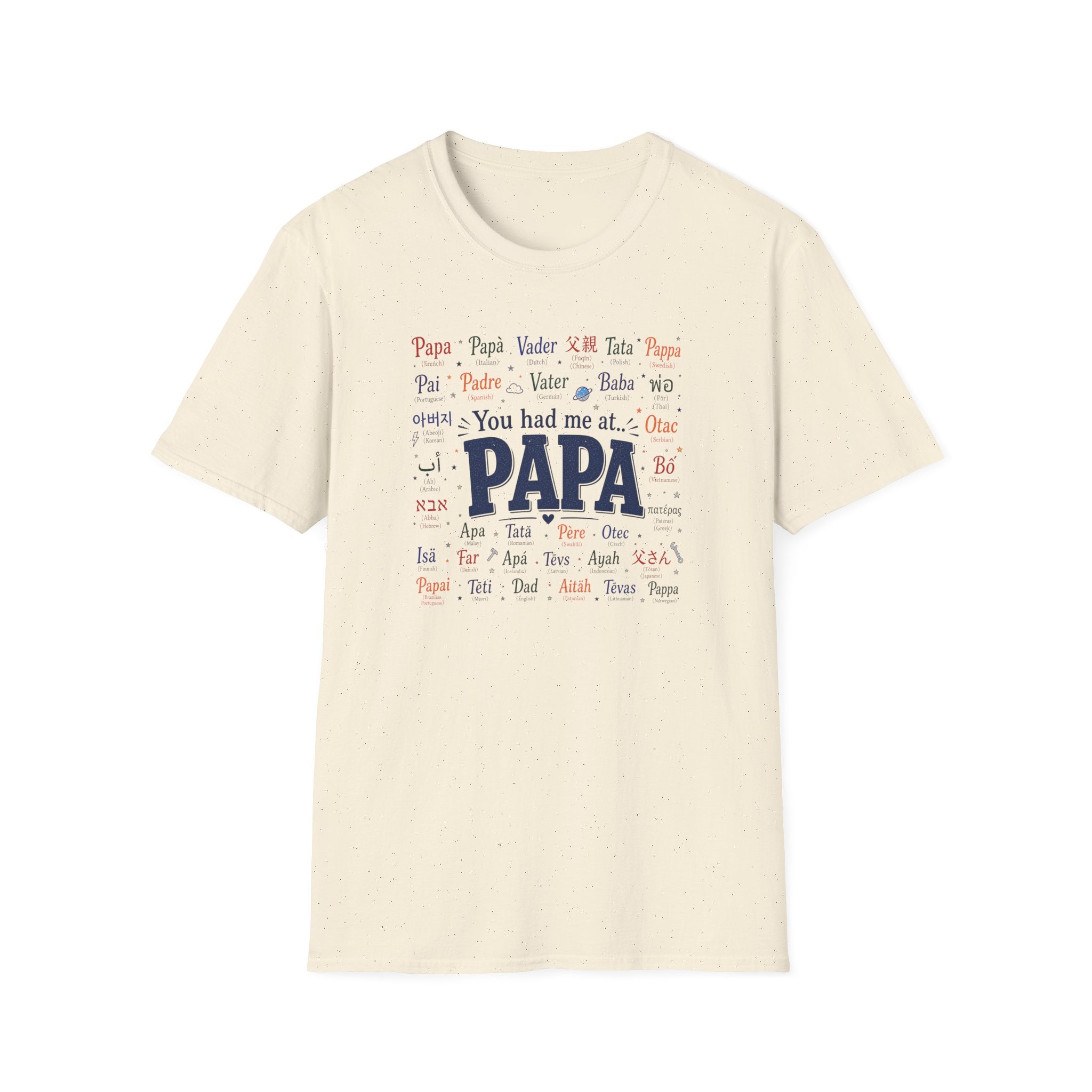 Papa Word Cloud T-Shirt — 'You had me at PAPA' Father's Day Gift