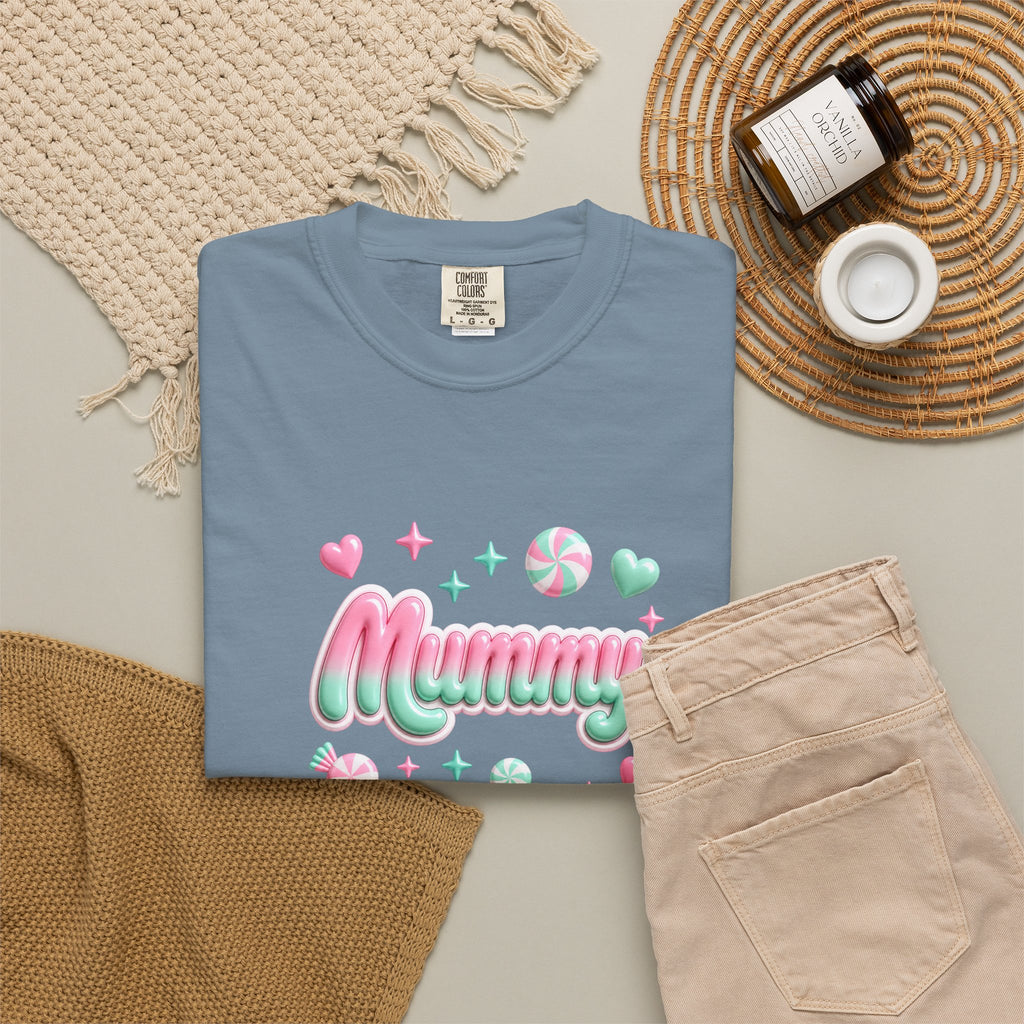 Mummy Pastel Candy Script T-Shirt