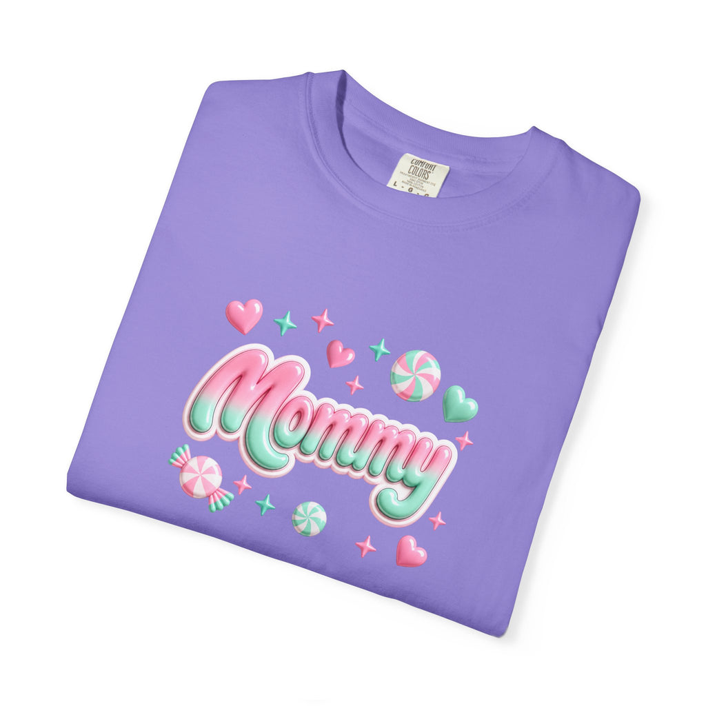 Mommy Pastel Candy Script T-Shirt