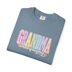 Grandma Floral Graphic T-Shirt — "Grandma, the heart of our family" Gift Tee
