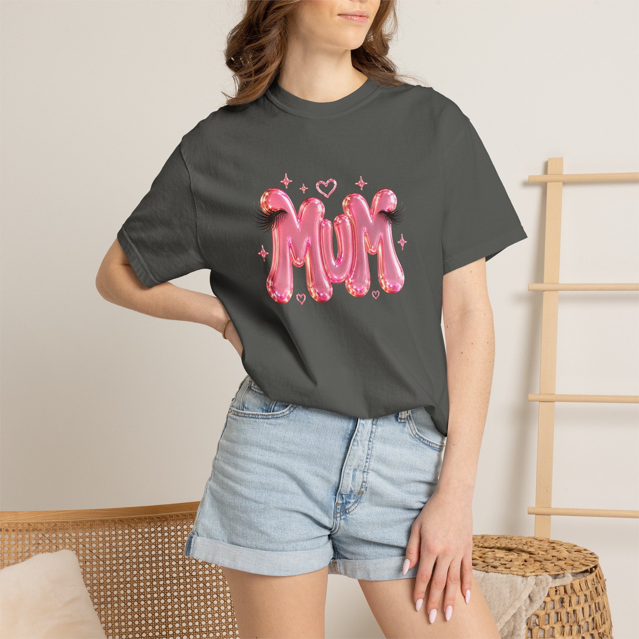 MUM Pink Balloon Eyelashes T-Shirt
