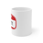 Nanny Mug — "Hello My Name Is Nanny" 11oz Coffee Cup, Gift for Grandparents
