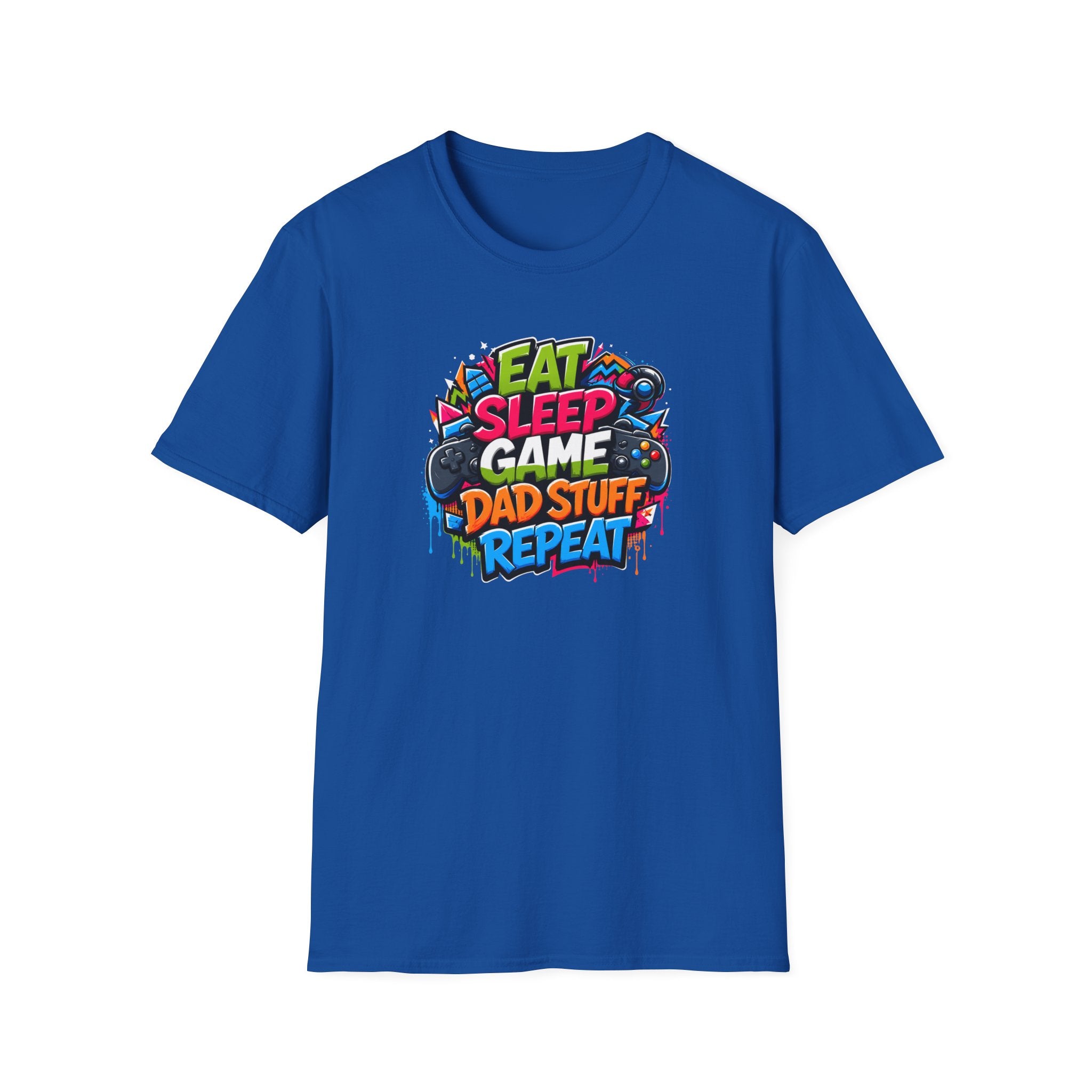 Eat Sleep Game Dad Stuff Repeat T-Shirt