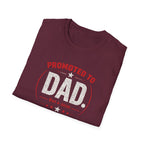 Promoted to Dad T-Shirt — New Dad Announcement Gift, Father’s Day Tee