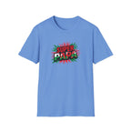 Super Papa Welsh Flag/ Wales themed Graphic T-Shirt — Father’s Day Comic-Style Dad Shirt